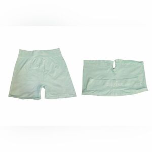Kappa Mint Green Seamless Bike Shorts – Women’s L